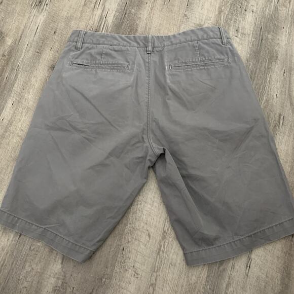Bonobos Chino Shorts Mens 32 Gray 11” Inseam Flat Front Classic Washed Twill - Picture 7 of 7
